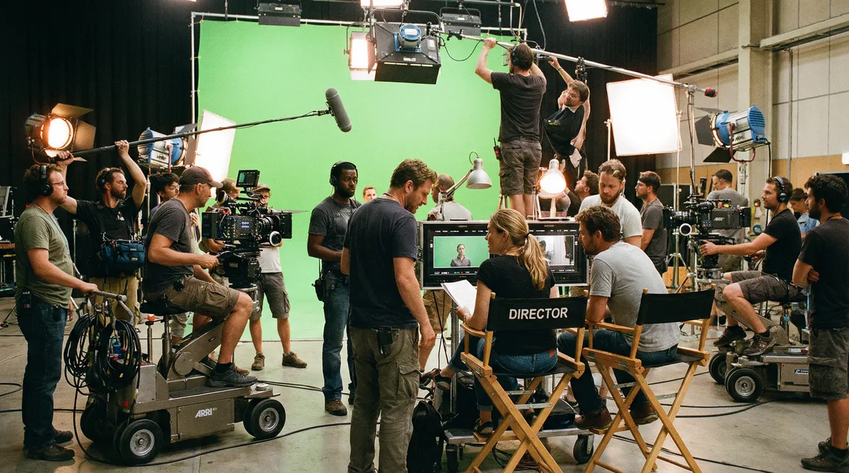 探花国际影视合作拍摄现场实景