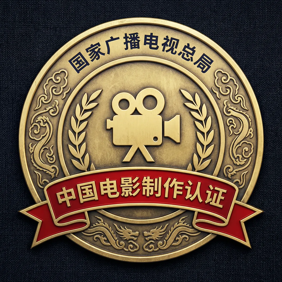 探花影视制作许可证徽章-国家广播电视总局颁发